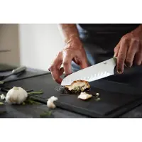 Fissler Santokumesser Essential mit Hohlheft Silber 16,5 cm