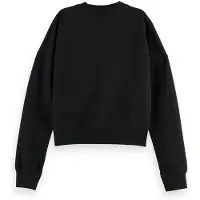 Scotch & Soda Embroidered Logo Sweatshirt Black Größe: XS | Pullover Outlet | Damen | Schwarz