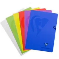 Clairefontaine 10x Mimesys Heft aus PP A4 60 Blatt kariert mit Rand, sortiert - Sortiert 303510C
