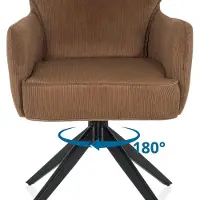 Hjh LIVING Polsterstuhl mit Armlehnen TARUGO Stoff Esszimmerstuhl Küchenstuhl Stuhl gepolstert