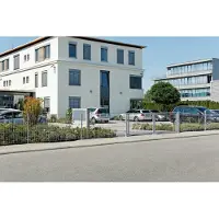 Alberts Doppeltor Flexo mit Zubehör, zum Einbetonieren, grün, Breite 200 cm, Höhe 180 cm