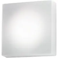 Zafferano Wand- und Deckenleuchte, Glas und Metall, 320x320x88 mm, LED 16.0 Watt, dimmbar TRIAC, einstellbare Farbtemperatur 2200K-4000K, mattweiß