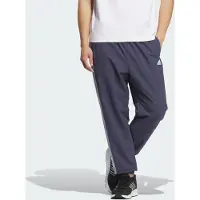 Adidas Herren Schriftzug locker geschnittene gewebte Trainingshose Shadow Navy