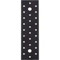 Alberts 25x Lochplatte | kunststoffbeschichtet | Lochblech Metall | Flachverbinder | 200 x 60 x 2 mm