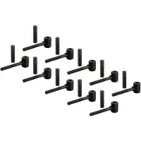 Alberts 864477 Kloben zum Einschrauben, galvanisch blau verzinkt, Dornmaß Ø14 mm, Länge 125 mm, 10er Set