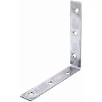 GAH Alberts Stuhlwinkel Länge 125 x 125 mm Breite 22 mm Stärke 2 mm Stahl sendzimirverzinkt Loch-Ø 6,0 mm