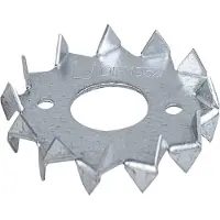 Alberts 150x Scheibendübel mit Zähnen, beidseitig, Stahl, verzinkt, Dübel, Holzverbinder, 48 x 17 mm