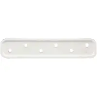 Alberts Flachverbinder aus Stahl, geprägt, 180 x 40 mm, Weiß | verzinkt