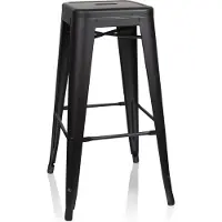 Hjh OFFICE Barhocker VANTAGGIO HIGH Metall Hocker bis 150 kg belastbar Sitzhöhe 77 cm