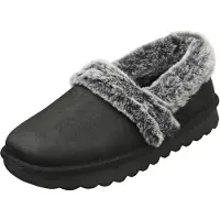 SKECHERS COZY UP Hausschuhe Schwarz