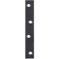 Alberts 100x Flachverbinder verzinkt | kunststoffbeschichtet | Lochblech Metall | 100 x 15 x 1,75 mm
