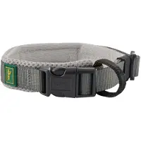 Hunter - Halsung Maldon - Hundehalsband Gr S - 25-35 x 1,5 cm hellgrau /grau