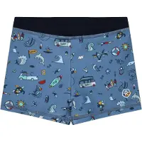 Color Kids - Kid's Swim Trunks AOP - Badehose Gr 134 blau