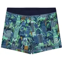Color Kids - Kid's Swim Trunks AOP - Badehose Gr 122 blau