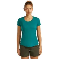 Icebreaker Damen T-Shirts/Tanks ku.Arm Da Merino Blend 125 Cool-Lite Sphere SS Scoop Tee