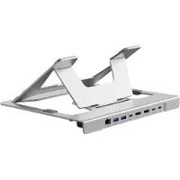 Conceptronic Notebook Halterung mit 7-1 Docking Station silb