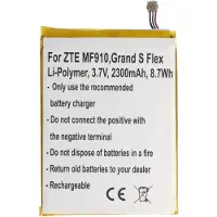 AccuCell Akku passend für ZTE MF910 Akku Li3823T43P3h715345, ZTE Grand S Flex, MF910, MF910 4G LTE