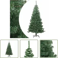 The Living Store Künstlicher Weihnachtsbaum L 240 cm Grün