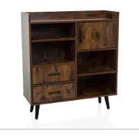 Hjh LIVING Kommode mit 2 Schubladen MYRDAL Sideboard Schrank 90.0 x 80.0 x 30.0 cm