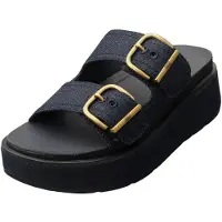 FitFlop Flip Flops Gen-FF Max Buckle Two-Bar Denim Slides Damen Dark Denim-Schuhgröße 37