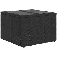 vidaXL Gartensofa-set 8 Stk. 7-Sitzanzahl Schwarz Poly-Rattan