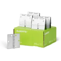 GAH Alberts Scharnier Höhe 64 mm Breite 64 mm Stärke 1,0 mm Stahl galvanisch gelb verzinkt quadratisch