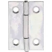 GAH Alberts Scharnier Höhe 38 mm Breite 26 mm Stärke 0,75 mm Stahl galvanisch gelb verzinkt schmal