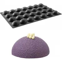 Hendi Silikoneform Halvkugler Til Bagning Og Dessert