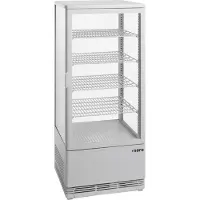 Saro Kühlvitrine SC 80/100, weiß, Hochwertiger Kühlschrank vereint modernes Design mit praktischen Funktionen, Modell SC 100, 98 Liter