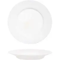 Arcoroc Everyday Uni tiefer Teller 22,5 cm aus gehärtetem Glas, Blanc, bruchsicher & spülmaschinenfest, 6 Stück