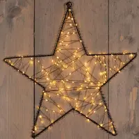 Annas collection Stern Metall 160 LED 36 cm klassisch warm