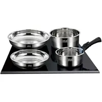Arthur Martin Induktionskochgeschirr-Set – – AM0006 – Edelstahl 18/10 – 10-teilig – abnehmbarer Griff