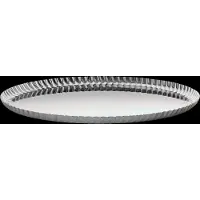 Alessi Pleats Serviertablett Edelstahl