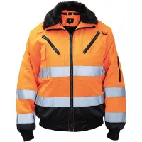 Korntex Hi-Vis Piloten-Jacke Orange, Grösse XS