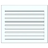 ThermoFlux Aluminium Rückenteil in weiß RAL 9003