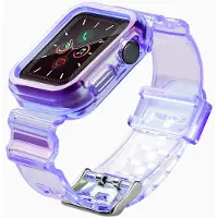 Hurtel Strap Light Set Ersatzband Gehäuse für Uhr 6 44mm / Uhr 5 44mm / Uhr 4 44mm / Uhr SE 44mm lila