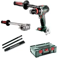 Metabo Akku-Bohrschrauber BS18LTXBLQI+Drehmomentvorsatz + Bleistifte + Meterstab
