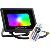 Luxula LED Fluter 10 W RGBW schwarz IP65
