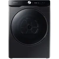 Samsung DV16DG8600BVU3, Freistehend, Frontlader, Wärmepumpe, Schwarz, Drehregler, Berührung, Links
