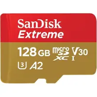 SanDisk Extreme, 128 GB, MicroSDXC, Klasse 10, UHS-I, 190 MB/s, 90 MB/s