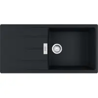 Franke Maris CNG 211-100 Einbauspüle Black Matt Fragranit für Unterschrank ab 60 cm, Drehknopf - INKL.