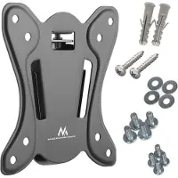Macleans MC-715 Wandhalterung für LCD LED Plasma TV 13 bis 27 Zoll Max 25kg Neigbar Schwarz VESA 75x75 100x100