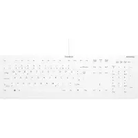 Contour Design Design Active Key QuickClean Medizinische Tastatur Abnehmbare Abdeckung Full-Size Kabelgebunden Weiß DE C8112, Volle Größe (100%), Kabelgebunden, USB, Scherenschalter, QWERTZ, Weiß
