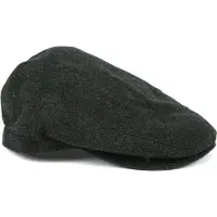 Barbour Barlow Flat Cap Herringbone Dunkelgrün - M