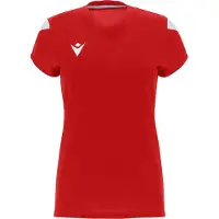 MACRON Oxygen Trikot Kurzarm Damen - Rot / Weiß