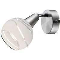 Globo Lighting LED Wandleuchte, verstellbar, Glas, H 15 cm