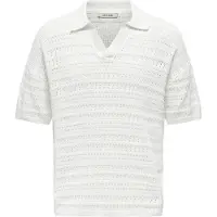Only & Sons Herren Polo Weiß 488229 : Größe - XL Größe: XL