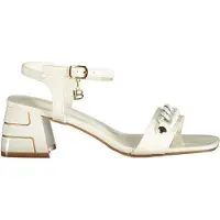 Laura Biagiotti Elegante Damensandale in Weiß mit verstellbarem Knöchelriemen
