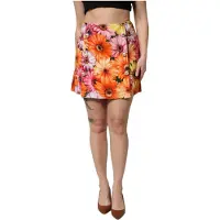 Dolce&Gabbana Blumiges Minirock mit Knopfdetails