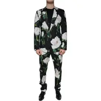 Dolce&Gabbana Rosenmusteranzug mit floralem Design